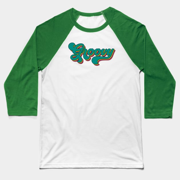 Groovy Baseball T-Shirt by Designed-by-bix